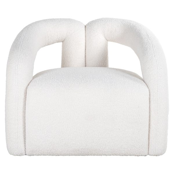 Lounge stoel Dana white furry Richmond Interiors - Afbeelding 4