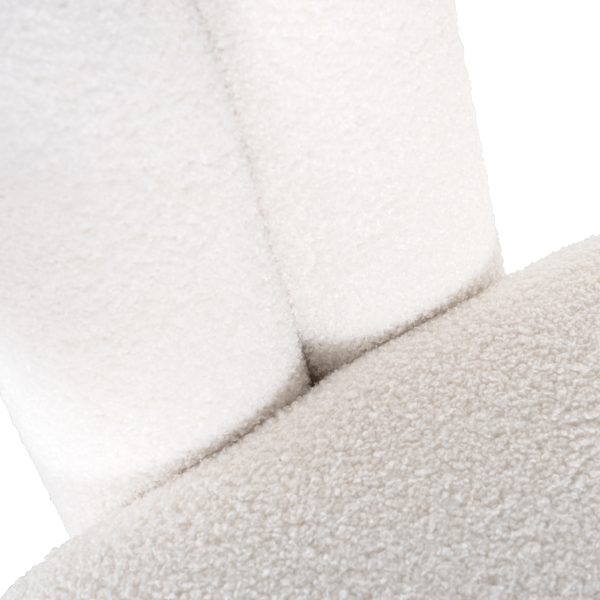 Lounge stoel Dana white furry Richmond Interiors - Afbeelding 6