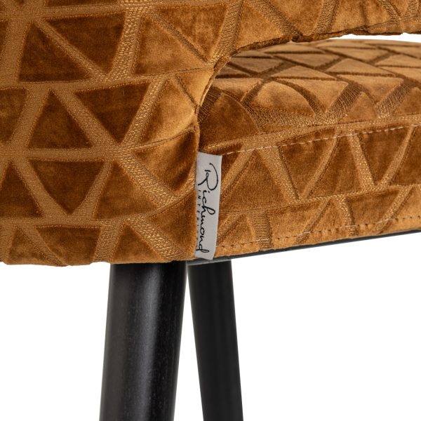 Counterstoel Indigo old gold triangle Richmond Interiors - Afbeelding 6