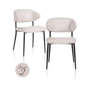 Eetkamerstoel Bea lovely cream (Set of 2) Richmond Interiors