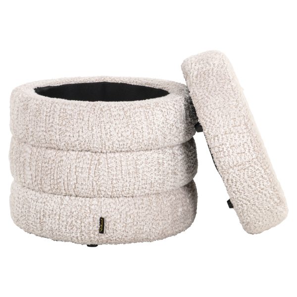 Poef & Voetenbank Adele lovely cream Richmond Interiors - Afbeelding 4