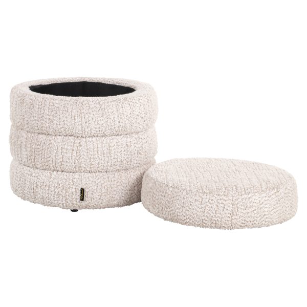Poef & Voetenbank Adele lovely cream Richmond Interiors - Afbeelding 5