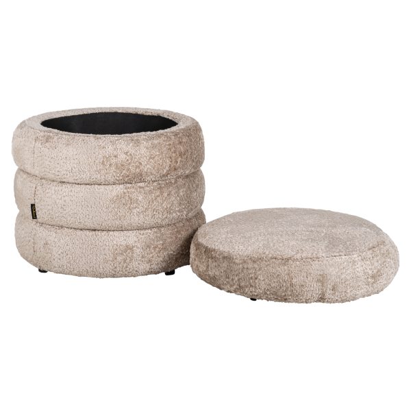 Poef & Voetenbank Adele sheep natural Richmond Interiors - Afbeelding 3