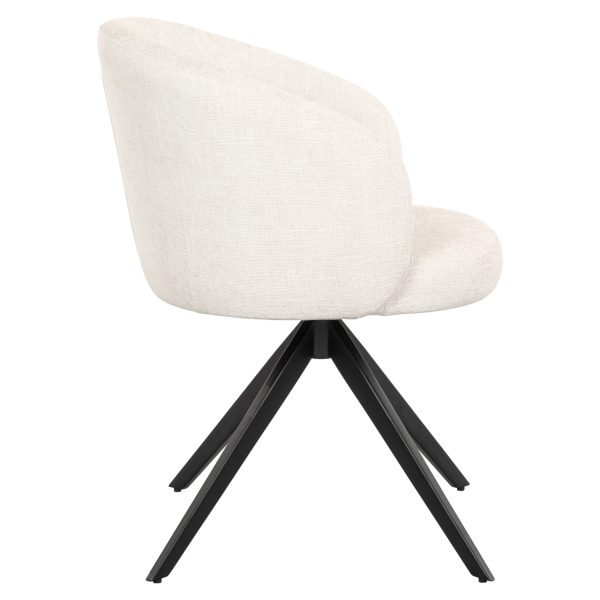 Eetkamerstoel Olivia ecru miami swivel Richmond Interiors - Afbeelding 3