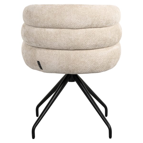 Eetkamerstoel Kayla cream unicorn swivel Richmond Interiors - Afbeelding 4