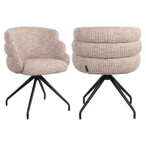 Eetkamerstoel Kayla trendy rose swivel Richmond Interiors