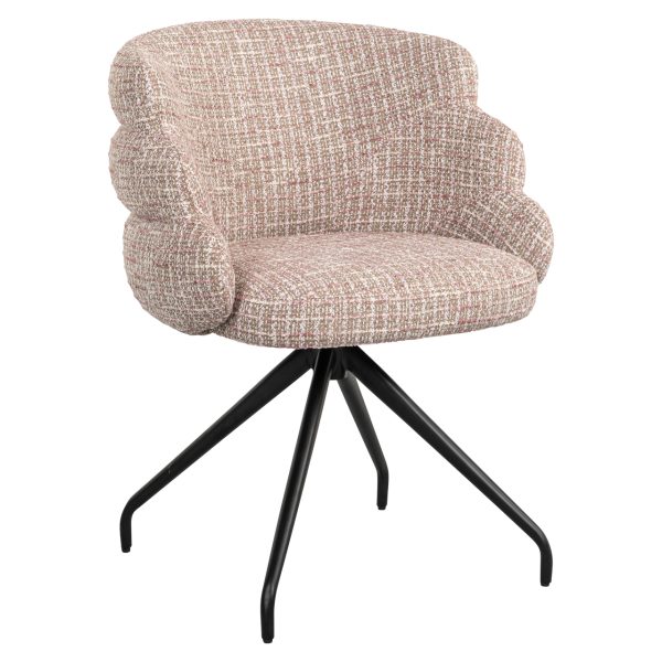 Eetkamerstoel Kayla trendy rose swivel Richmond Interiors - Afbeelding 2