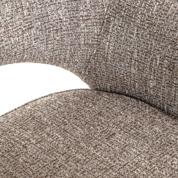 Eetkamerstoel Ginerva earth tweed swivel Richmond Interiors - Afbeelding 7