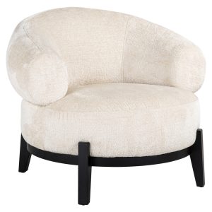 Lounge stoel Montana white chenille Richmond Interiors