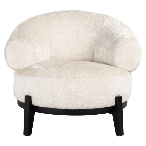 Lounge stoel Montana white chenille Richmond Interiors - Afbeelding 4