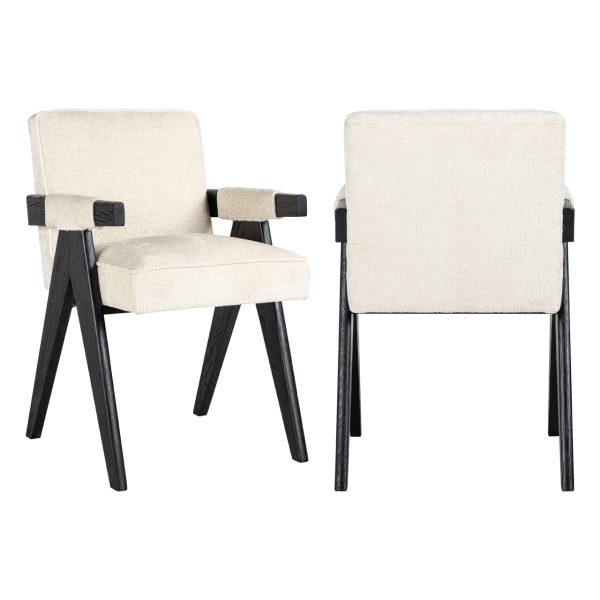 Eetkamerstoel Cooper white chenille Richmond Interiors
