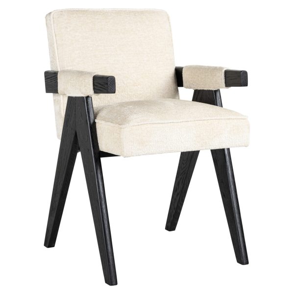Eetkamerstoel Cooper white chenille Richmond Interiors - Afbeelding 2