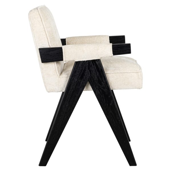 Eetkamerstoel Cooper white chenille Richmond Interiors - Afbeelding 3