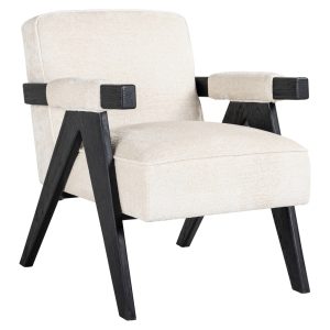 Lounge stoel Cooper white chenille Richmond Interiors