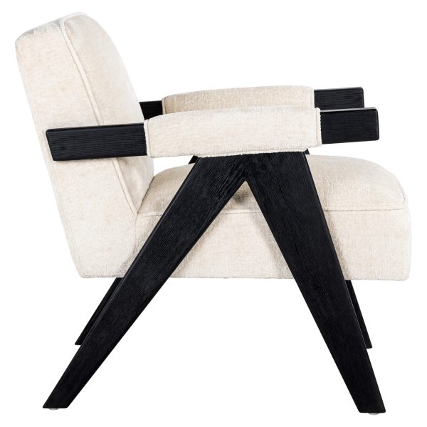 Lounge stoel Cooper white chenille Richmond Interiors - Afbeelding 2