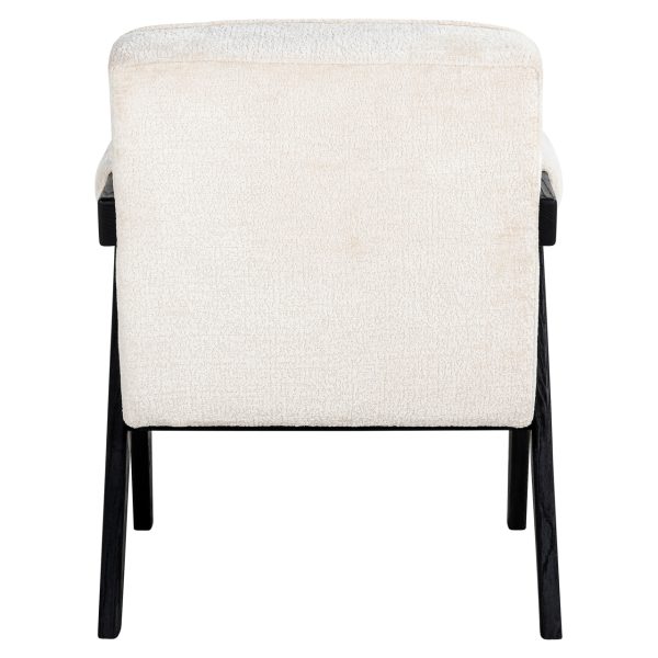 Lounge stoel Cooper white chenille Richmond Interiors - Afbeelding 3
