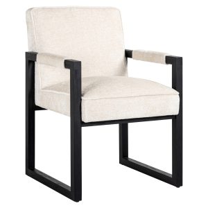 Eetkamerstoel Beck white chenille Richmond Interiors