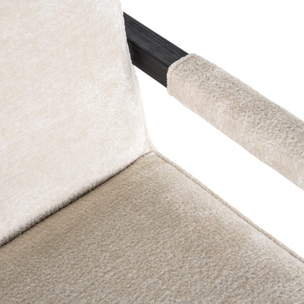 Eetkamerstoel Beck white chenille Richmond Interiors - Afbeelding 6
