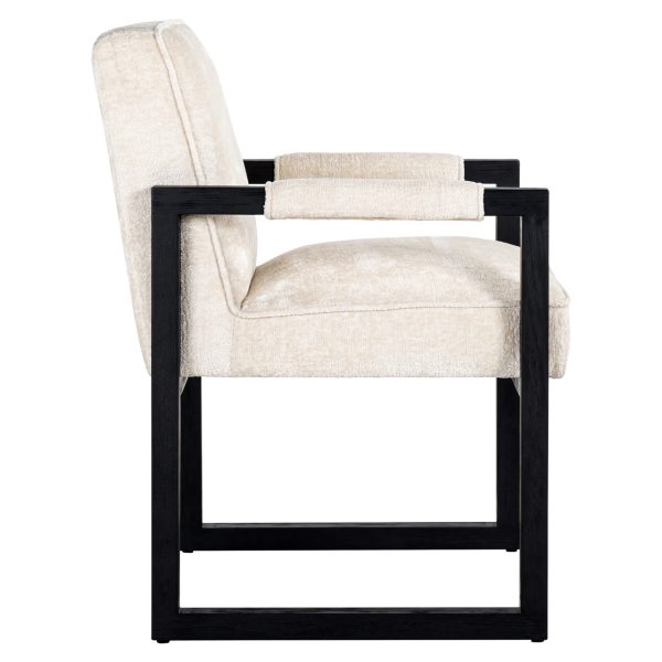 Eetkamerstoel Beck white chenille Richmond Interiors - Afbeelding 2