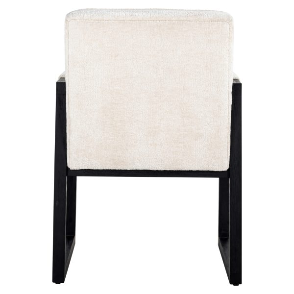 Eetkamerstoel Beck white chenille Richmond Interiors - Afbeelding 3