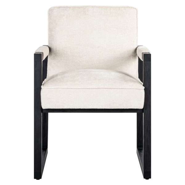 Eetkamerstoel Beck white chenille Richmond Interiors - Afbeelding 4