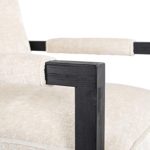 Eetkamerstoel Beck white chenille Richmond Interiors - Afbeelding 5