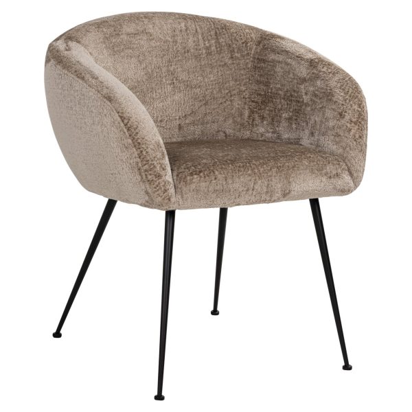 Eetkamerstoel Ruby taupe chenille Richmond Interiors - Afbeelding 2