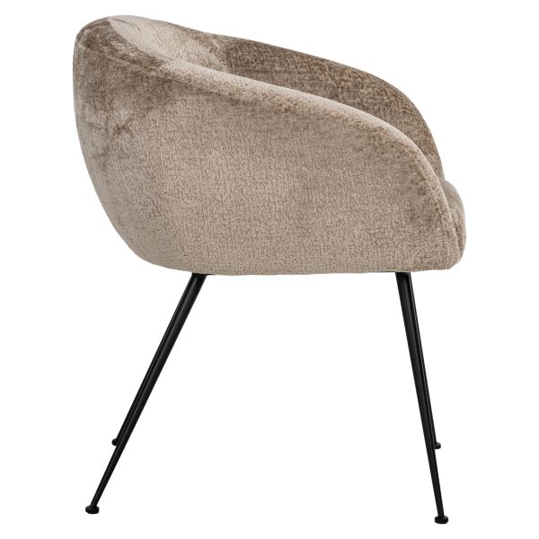 Eetkamerstoel Ruby taupe chenille Richmond Interiors - Afbeelding 3