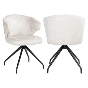 Eetkamerstoel Milly cream fusion swivel Richmond Interiors