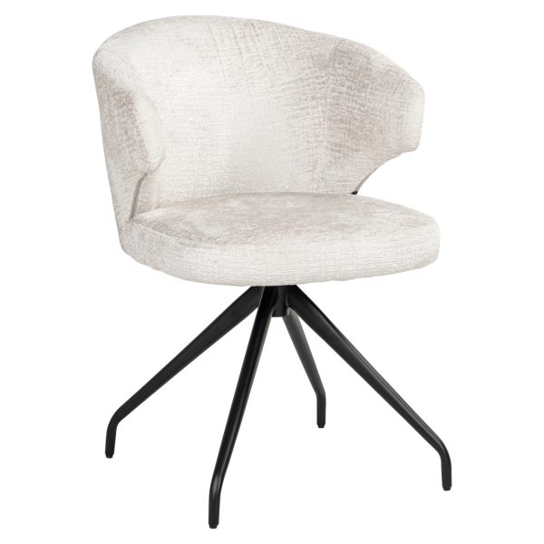 Eetkamerstoel Milly cream fusion swivel Richmond Interiors - Afbeelding 2