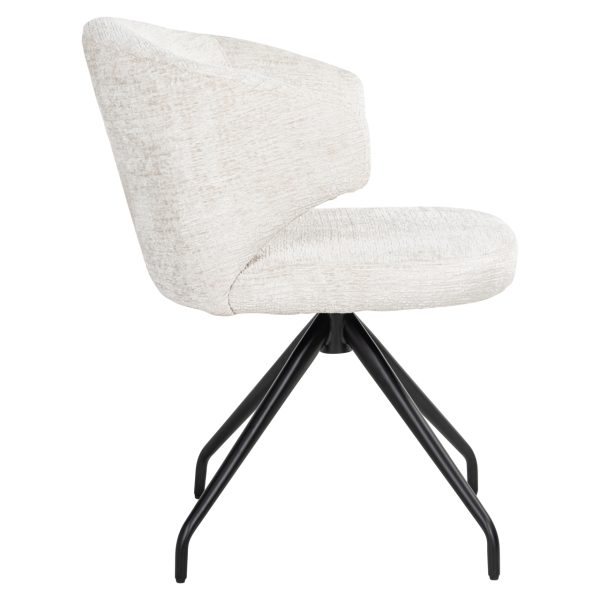 Eetkamerstoel Milly cream fusion swivel Richmond Interiors - Afbeelding 3