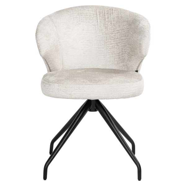 Eetkamerstoel Milly cream fusion swivel Richmond Interiors - Afbeelding 5