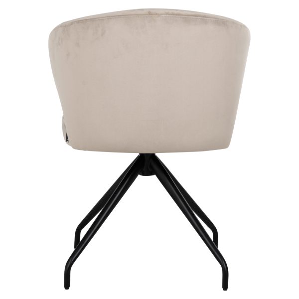 Eetkamerstoel Milly khaki velvet swivel Richmond Interiors - Afbeelding 4