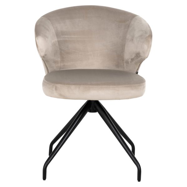 Eetkamerstoel Milly khaki velvet swivel Richmond Interiors - Afbeelding 5