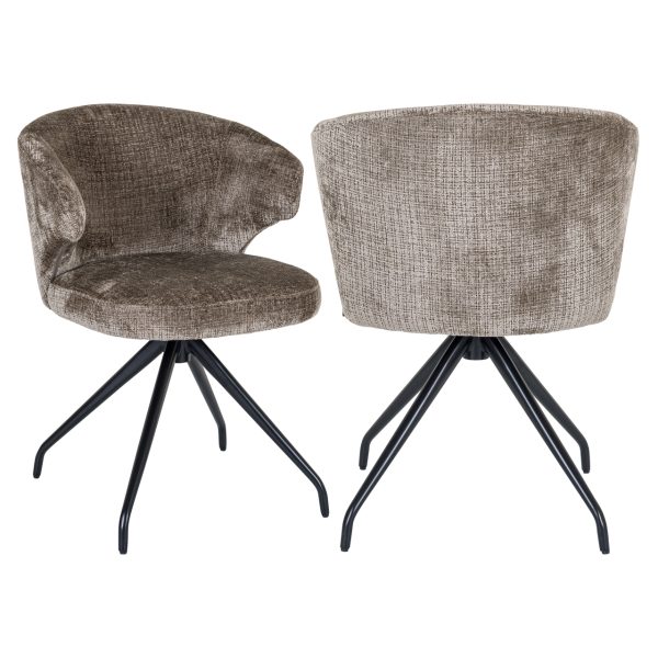 Eetkamerstoel Milly niagara stone swivel Richmond Interiors