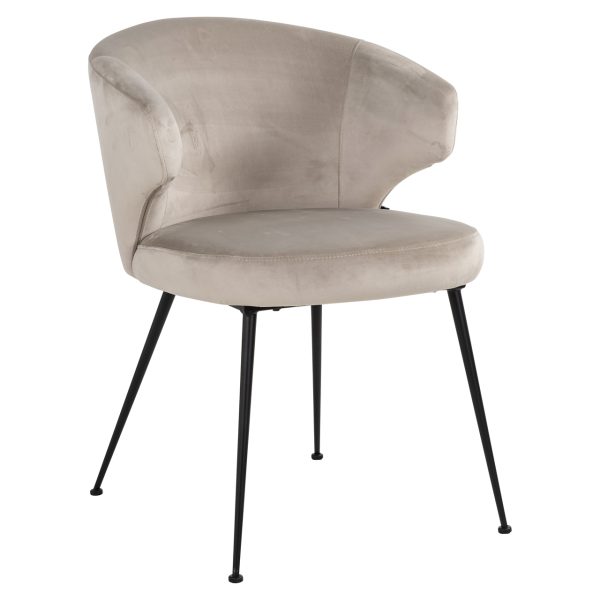 Eetkamerstoel Xandra khaki velvet Richmond Interiors - Afbeelding 2
