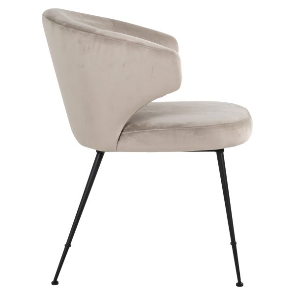 Eetkamerstoel Xandra khaki velvet Richmond Interiors - Afbeelding 3