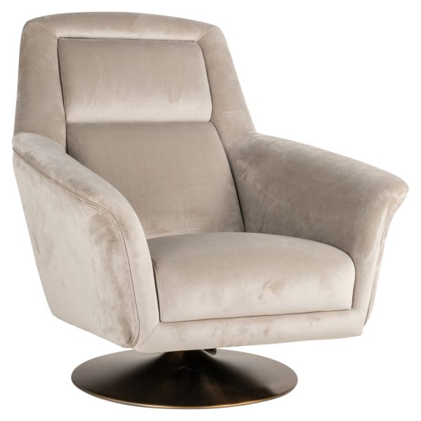 Lounge stoel Nora khaki velvet Richmond Interiors - Afbeelding 2