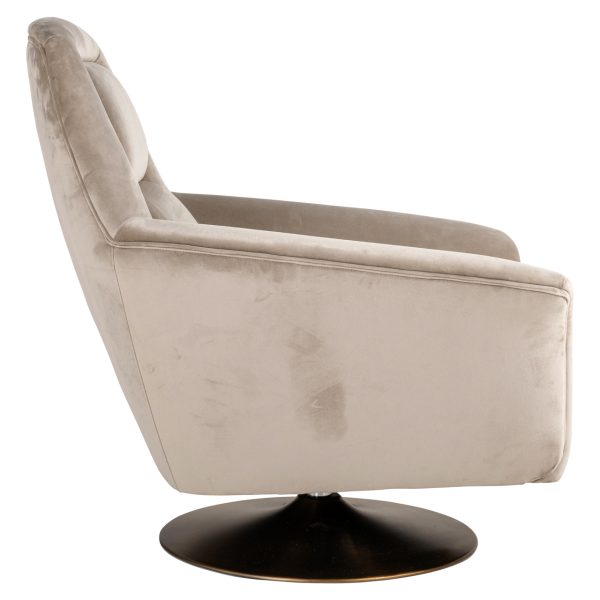 Lounge stoel Nora khaki velvet Richmond Interiors - Afbeelding 4