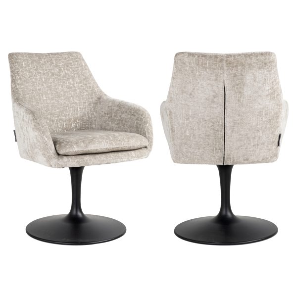 Eetkamerstoel Marlon pearl island swivel Richmond Interiors