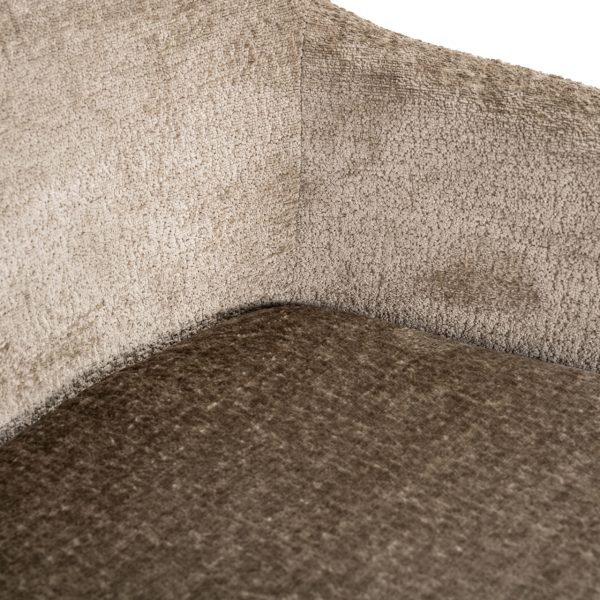 Eetkamerstoel Marlon taupe chenille swivel Richmond Interiors - Afbeelding 7