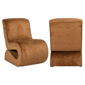 Lounge stoel Frankie cognac fusion Richmond Interiors