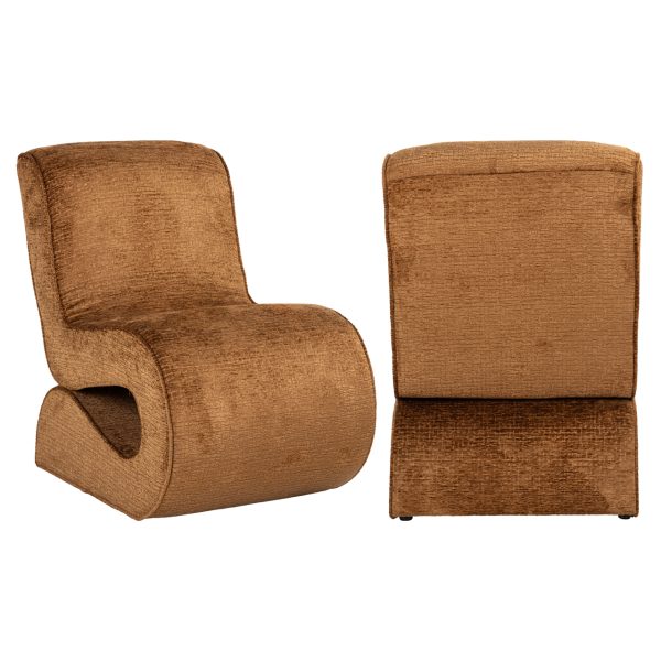 Lounge stoel Frankie cognac fusion Richmond Interiors