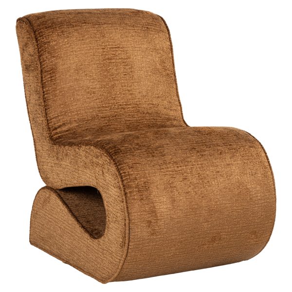 Lounge stoel Frankie cognac fusion Richmond Interiors - Afbeelding 2