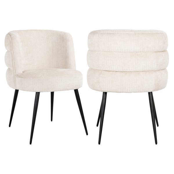 Eetkamerstoel Stella niagara beige  fire retardant Richmond Interiors