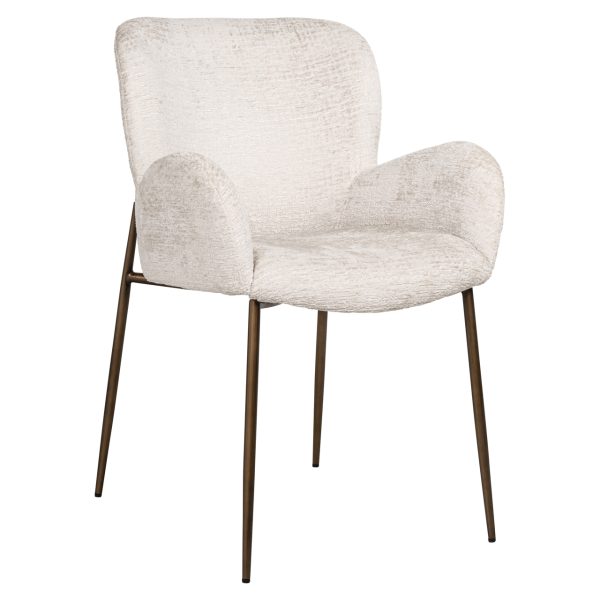 Eetkamerstoel Amber cream fusion fire retardant Richmond Interiors - Afbeelding 2