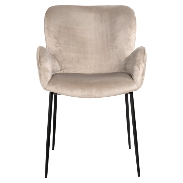 Eetkamerstoel Amber khaki velvet fire retardant Richmond Interiors - Afbeelding 6
