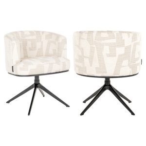 Eetkamerstoel Cheyenne beige graffic Richmond Interiors