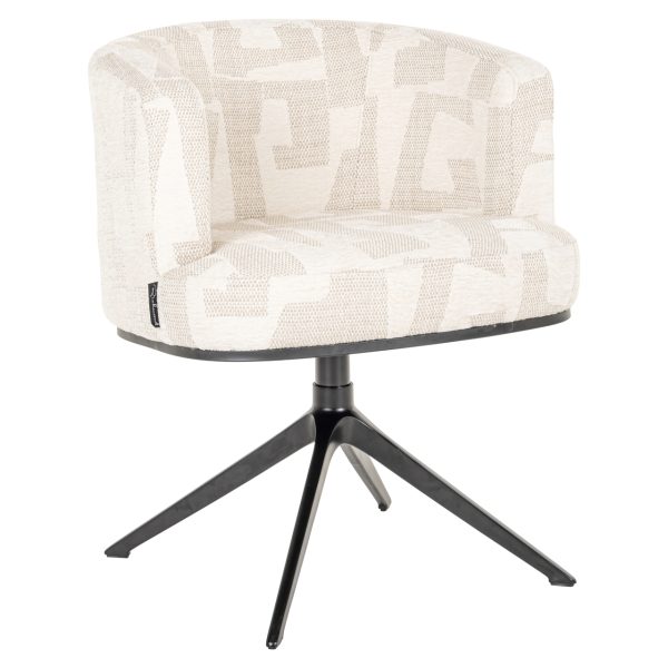 Eetkamerstoel Cheyenne beige graffic Richmond Interiors - Afbeelding 2
