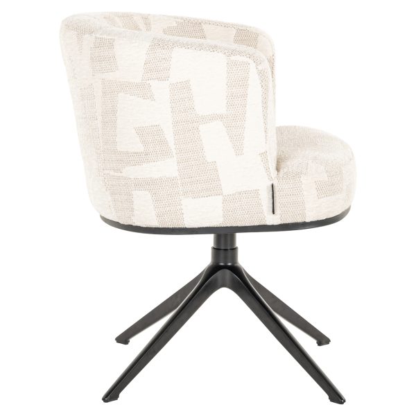 Eetkamerstoel Cheyenne beige graffic Richmond Interiors - Afbeelding 3